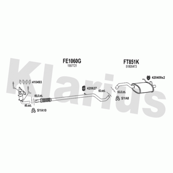 Klarius 362086 - Exhaust System