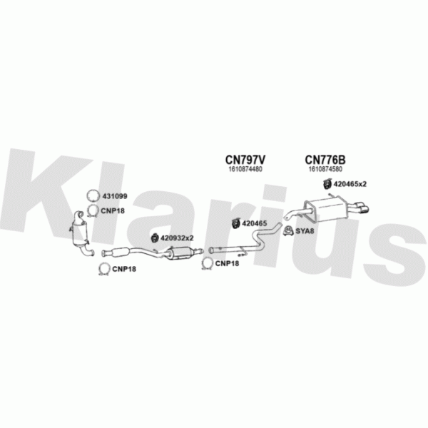 Klarius 181313 - Exhaust System