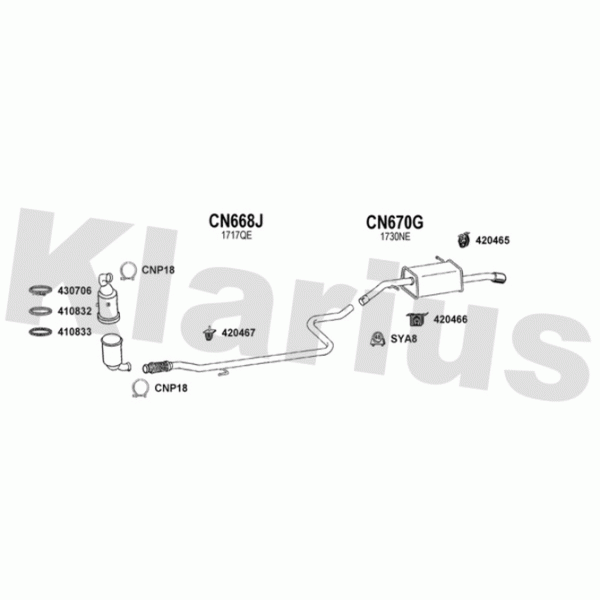 Klarius 180976 - Exhaust System