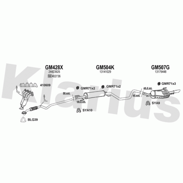 Klarius 391315 - Exhaust System