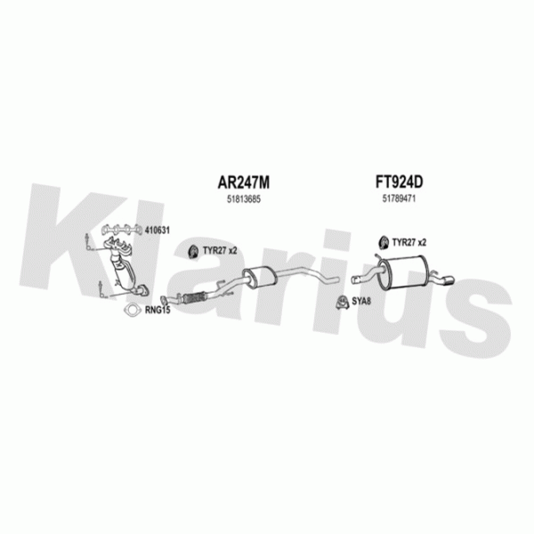 Klarius 331075 - Exhaust System