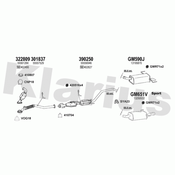 Klarius 391752 - Exhaust System