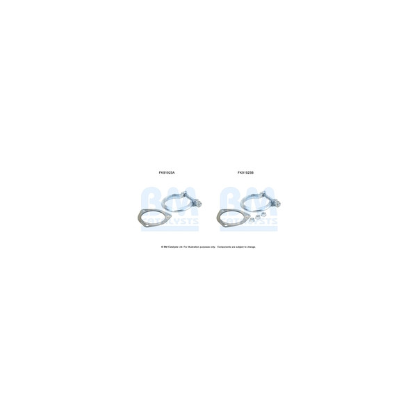 BM Catalysts FK91925 - Fitting Kit-Catalyst (Front)
