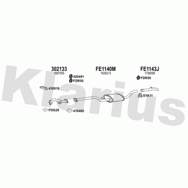 Klarius 362204 - Exhaust System