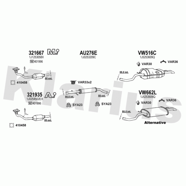 Klarius 930973 - Exhaust System