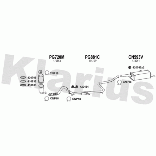 Klarius 180779 - Exhaust System