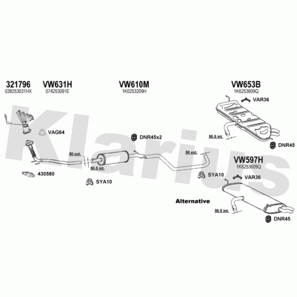 Klarius 931132 - Exhaust System
