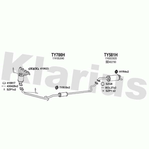 Klarius 900508 - Exhaust System