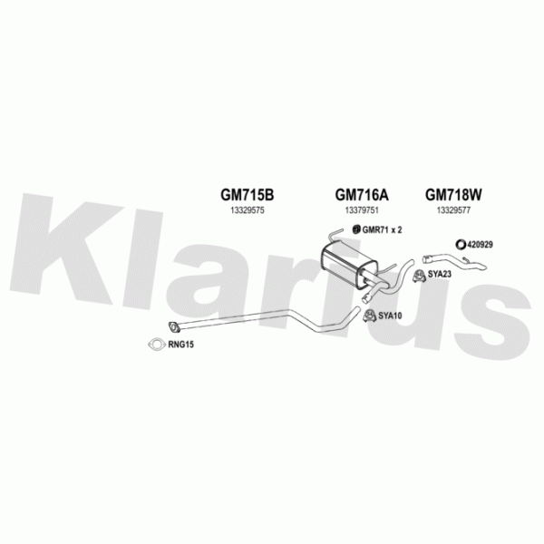 Klarius 391917 - Exhaust System