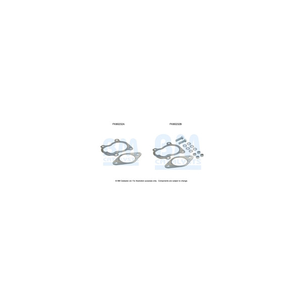 BM Catalysts FK80232 - Fitting Kit-Catalyst (Front)
