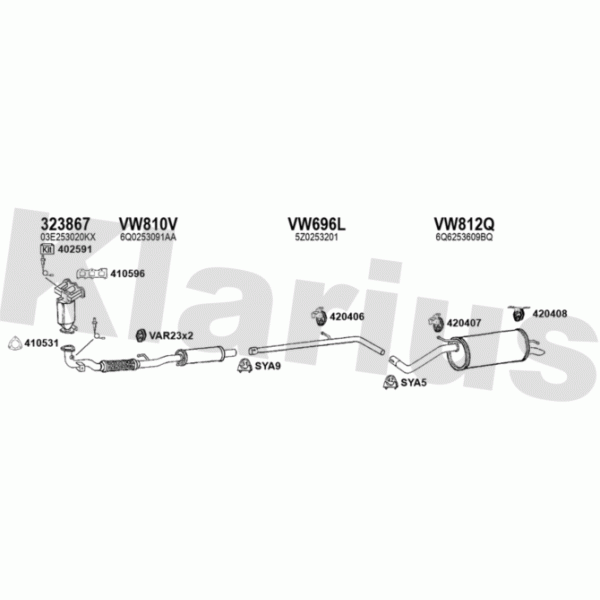 Klarius 931710 - Exhaust System