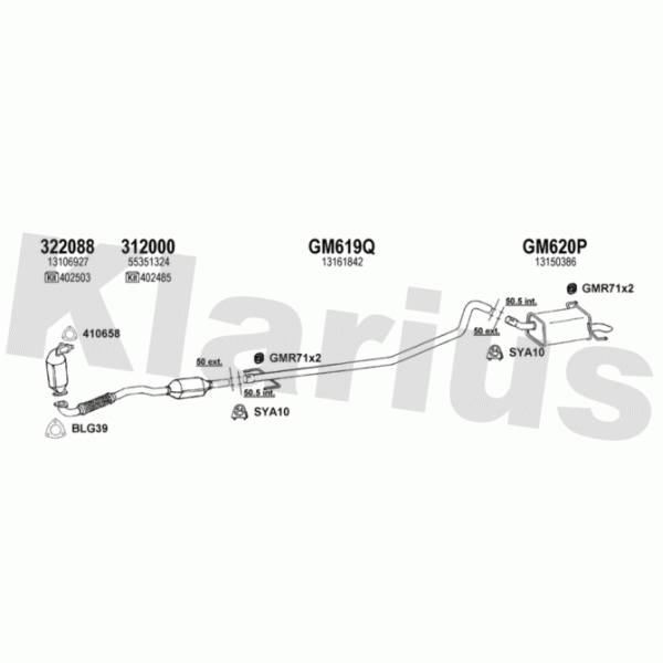 Klarius 391652 - Exhaust System