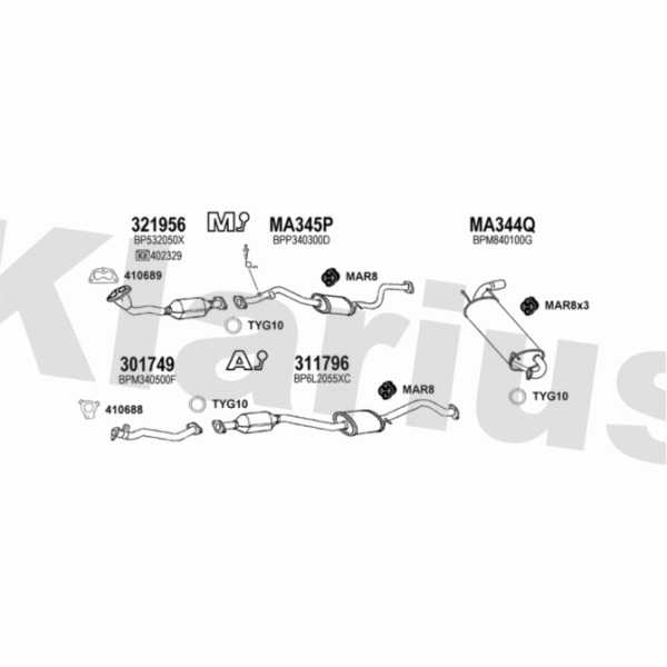 Klarius 570241 - Exhaust System