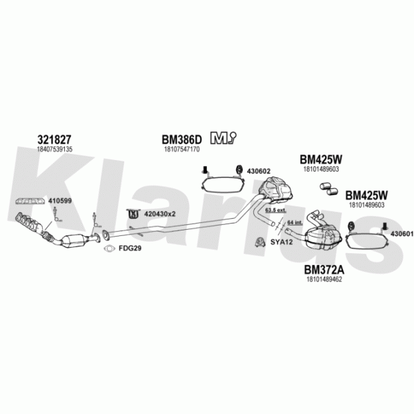 Klarius 620006 - Exhaust System