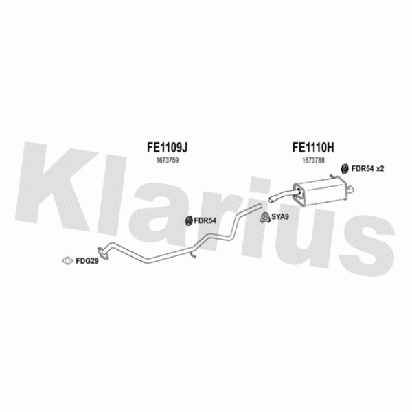 Klarius 362157 - Exhaust System