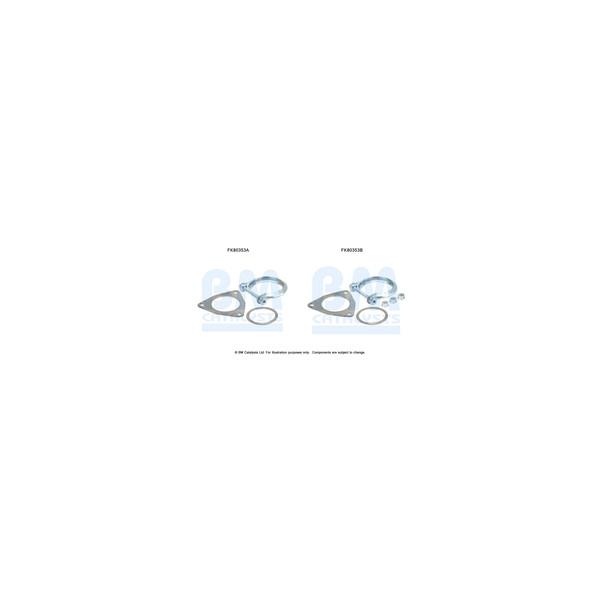 BM Catalysts FK80353 - Fitting Kit-Catalyst (Front)