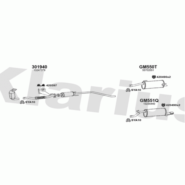 Klarius 392150 - Exhaust System