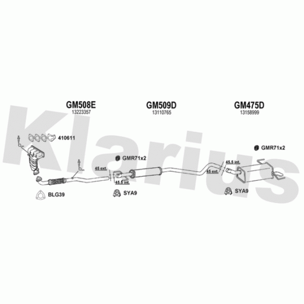 Klarius 392142 - Exhaust System