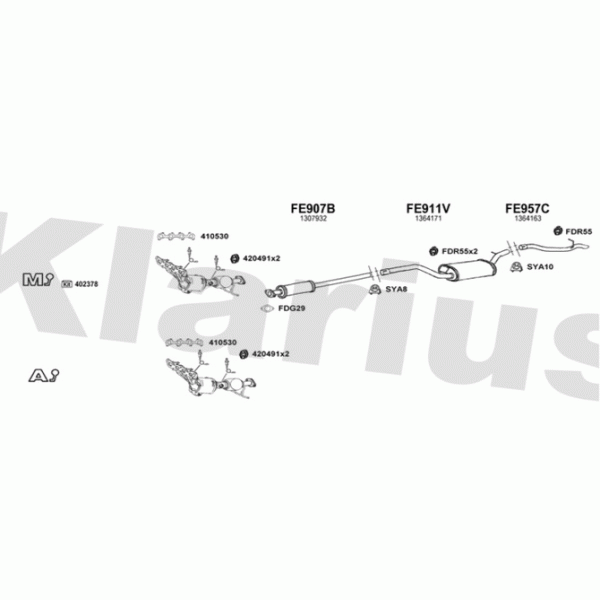 Klarius 362323 - Exhaust System