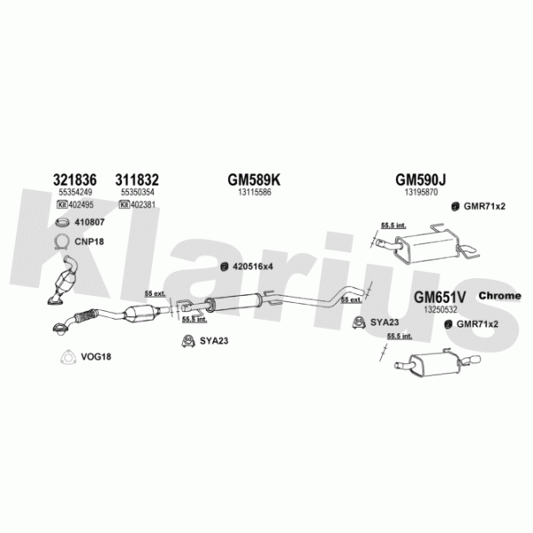 Klarius 391585 - Exhaust System