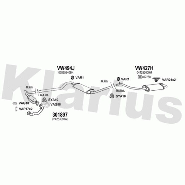 Klarius 931511 - Exhaust System