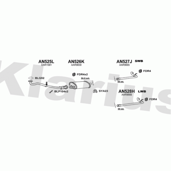 Klarius 160374 - Exhaust System