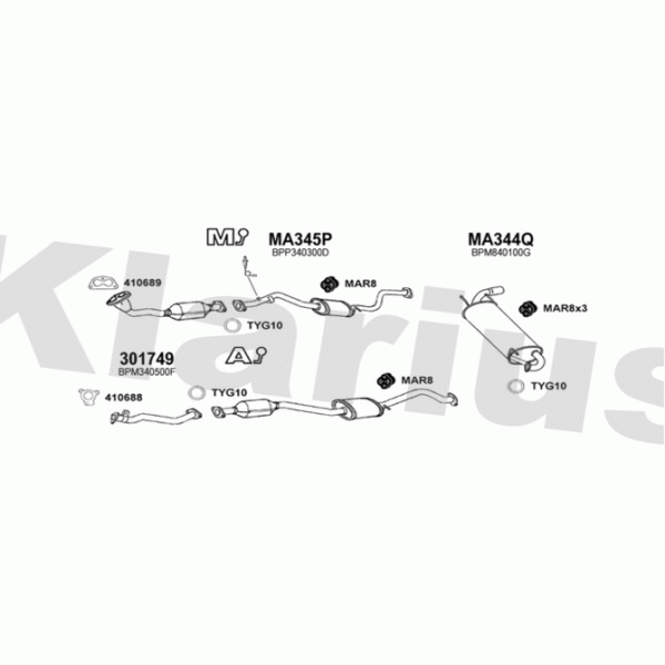Klarius 570241 - Exhaust System