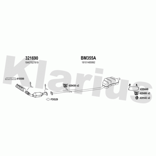 Klarius 620001 - Exhaust System