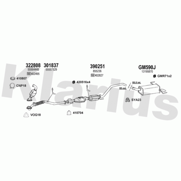 Klarius 391745 - Exhaust System