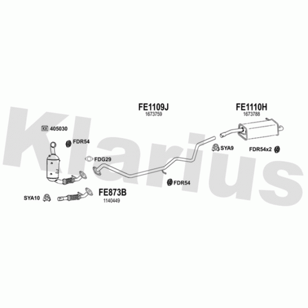 Klarius 362541 - Exhaust System