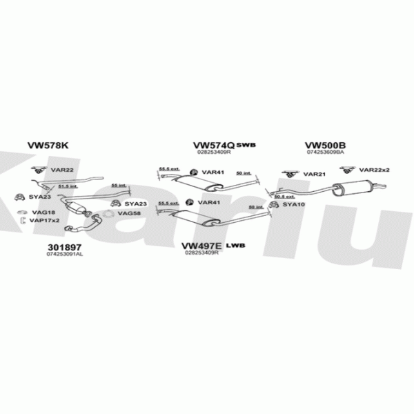 Klarius 931818 - Exhaust System