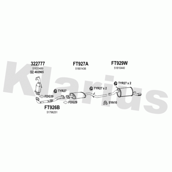 Klarius 030323 - Exhaust System