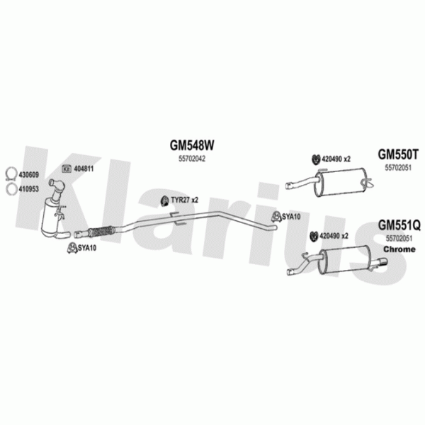 Klarius 391997 - Exhaust System
