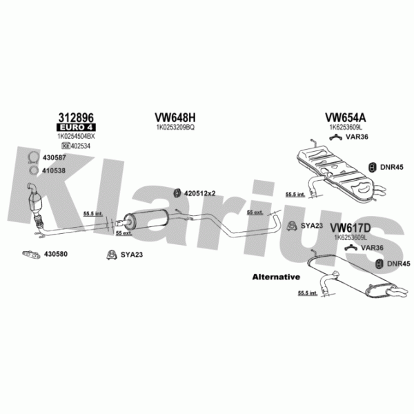 Klarius 931843 - Exhaust System