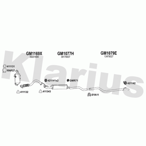 Klarius 392245 - Exhaust System