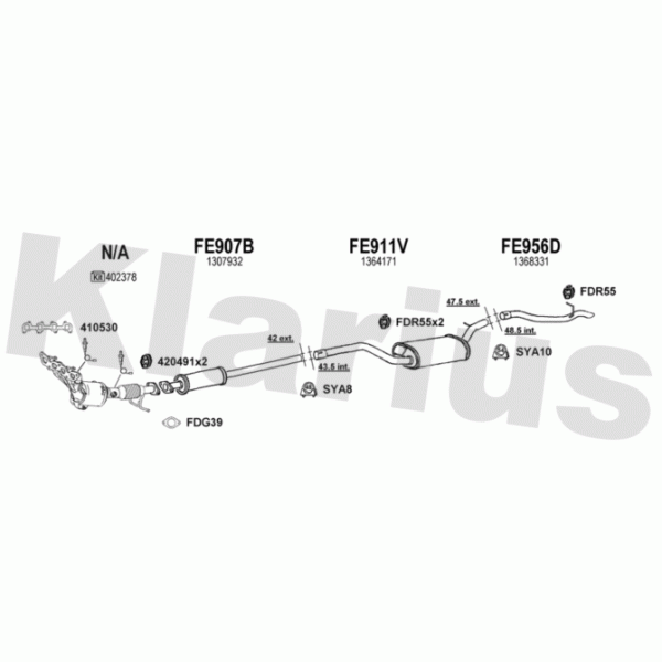 Klarius 361937 - Exhaust System