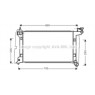 AVA TO2302 - Radiator