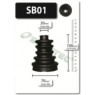 Shaftec SB01 - CV Boot Kit (Front Outer)