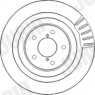 Jurid 563438J-1 - Brake Disc (Rear)