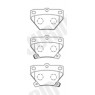 Jurid 572450J - Brake Pad Set (Rear)