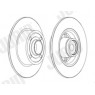 Jurid 562376JC-1 - Brake Disc (Rear)