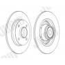 Jurid 562374JC-1 - Brake Disc (Rear)