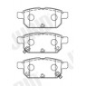 Jurid 573384J - Brake Pad Set (Rear)