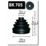Shaftec BK705 - CV Boot Kit (Front Outer)