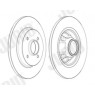 Jurid 562611JC-1 - Brake Disc (Rear)