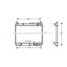 AVA TO2259 - Radiator