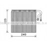 AVA BWV403 - Evaporator (A/C)