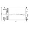AVA OLA2485 - Radiator