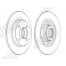 Jurid 562373JC-1 - Brake Disc (Rear)