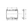 AVA TO2258 - Radiator